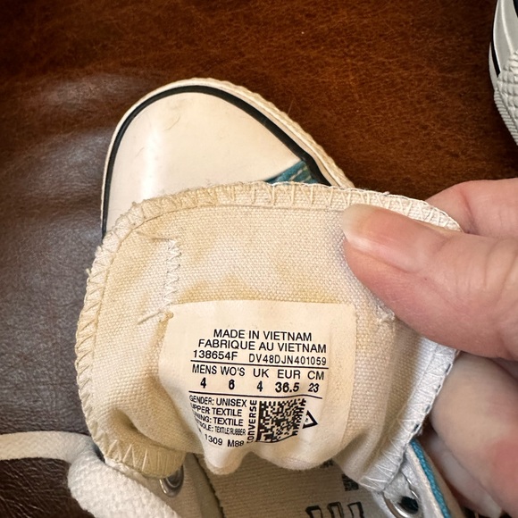 Converse All Star low cut Turquoise Sneakers - Picture 7 of 9